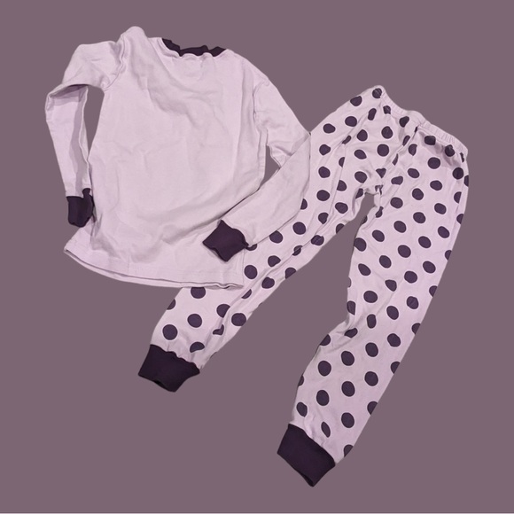 Unicorns and Polka Dots pajama set - Picture 2 of 3